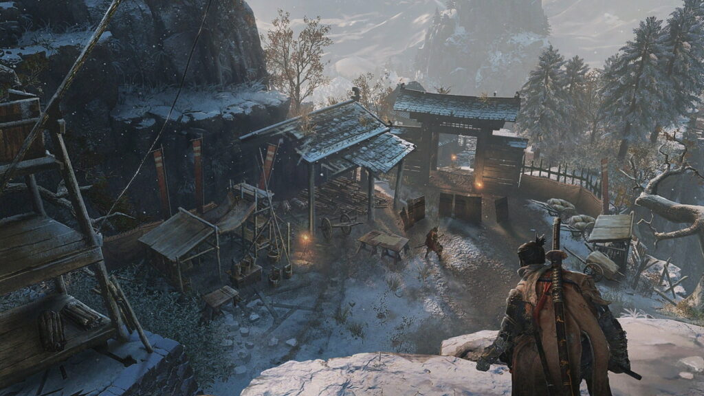 Shadows Reincarnate: An Enigmatic Samurai's Tale in Sekiro Game Wallpaper