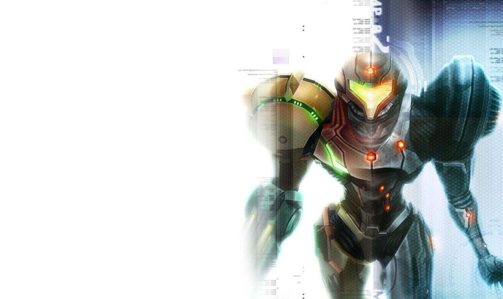 Samus Aran in Futuristic Power Suit - Metroid Dread Wallpaper