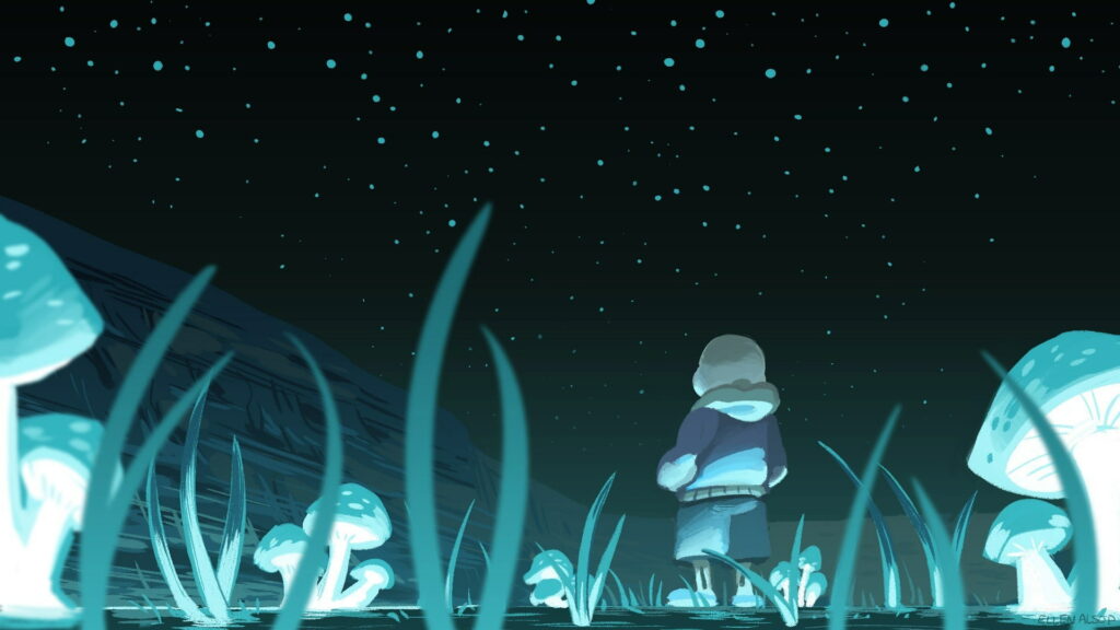 Game on with Sans in this dazzling HD Undertale wallpaper for gaming background photo