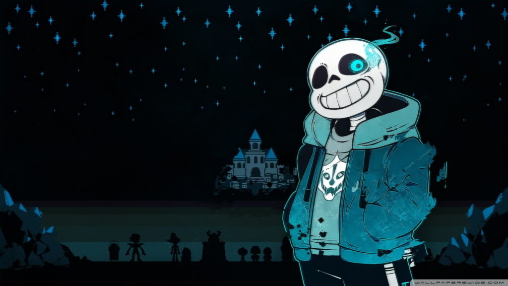 Sans-tastic: HD Wallpaper of Video Game Undertale's Mysterious Skeleton