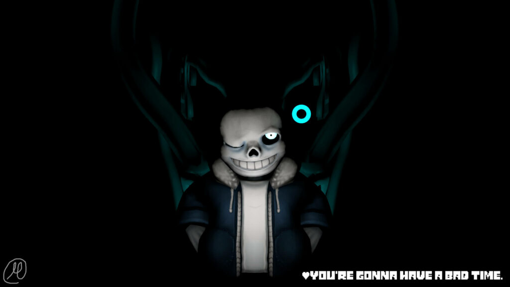 Sans the Skeleton: Dancing with Shadows - An Undertale Wallpaper