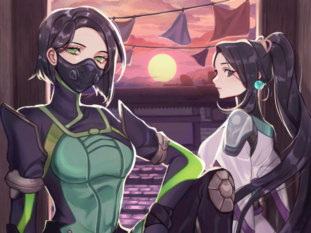 Viper and Jade Show Off Their Fierce Style in a Stunning Valorant 4k Wallpaper