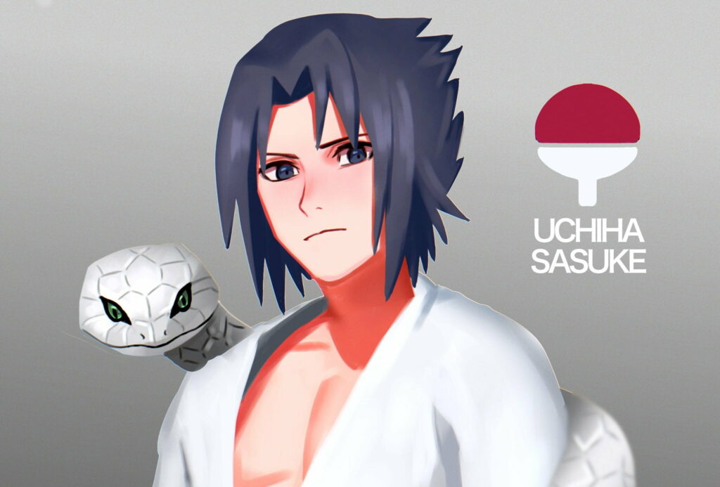 Ultimate Uchiha: A Stunning HD Wallpaper of Sasuke from the Anime Naruto