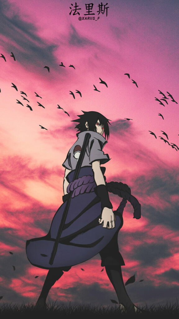 Legendary Ninja: Sasuke Uchiha in Stunning HD Anime Wallpaper