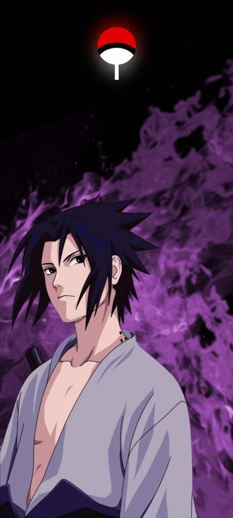 Powerful Sasuke Uchiha: Vibrant HD Wallpaper for Naruto Shippuden Fans