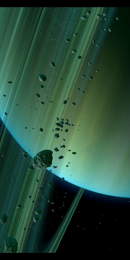 Stunning MIUI 12 Space-themed Wallpaper for your Galaxy: Enchanting Saturn in HD