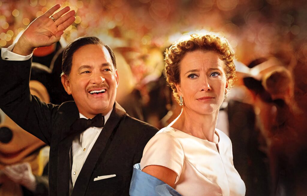 Saving Mr Banks wallpaper Tom Hanks as Walt Disney Emma Thompson as PL Travers magical background
