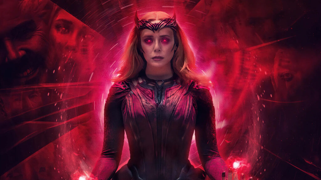 Scarlet Witch Dynamic Wallpaper: Red Aura & Mystical Energy