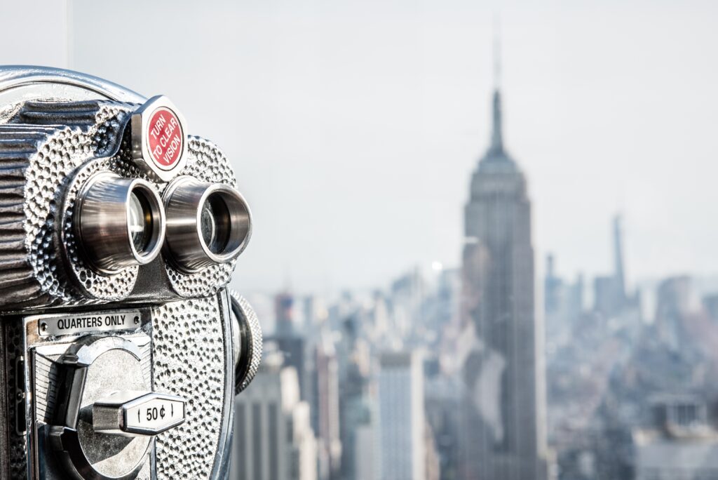 Scenic Manhattan Wallpaper: Rockefeller Center & Empire State View