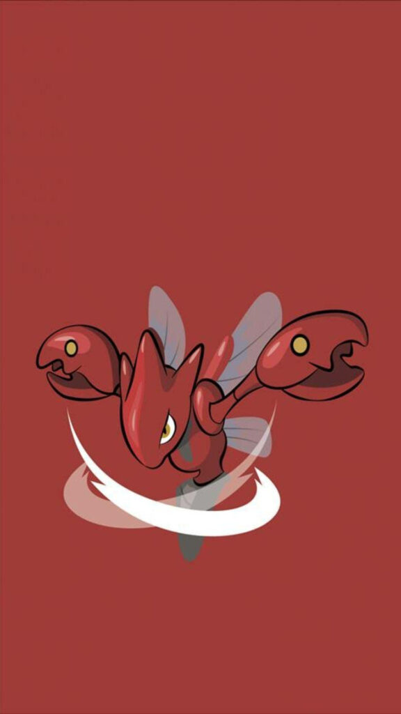Dynamic Scizor Wallpaper: Classic Pokémon with Iconic Cross Attack