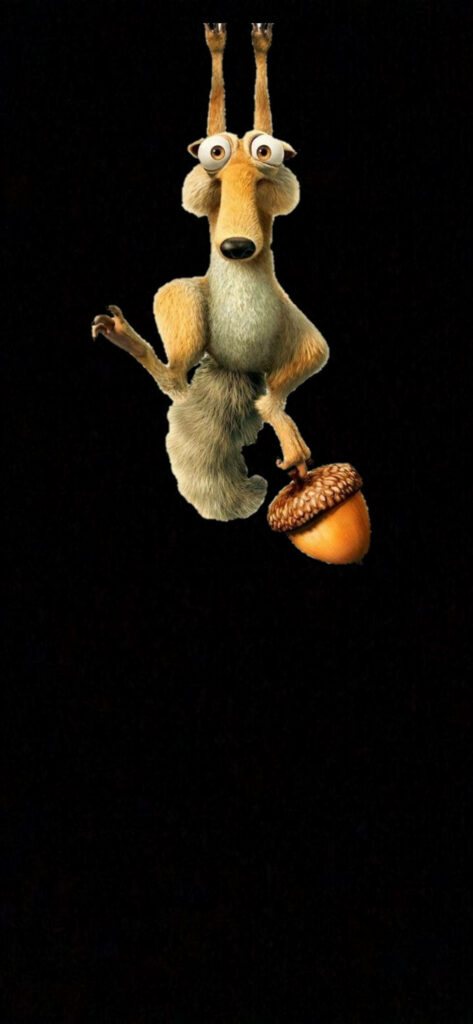 Scrat Wallpaper: Fun Ice Age Design for Redmi Note 9 Display