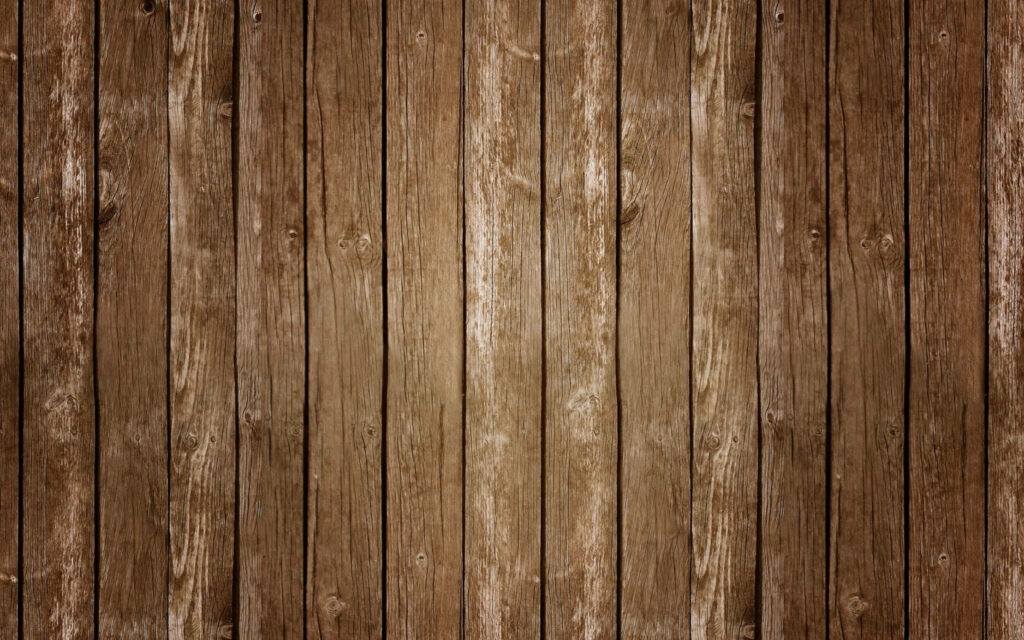 Rustic brown wood wallpaper with weathered vertical planks and vintage surface scratches