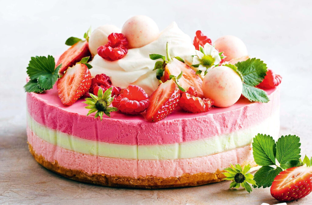 Delight in Delectable Spring Delicacies – a Vibrant Assortment of Tempting Sweets, Fresh Fruits, and Exceptional Ingredients, Captured in a Mesmerizing Backdrop Wallpaper