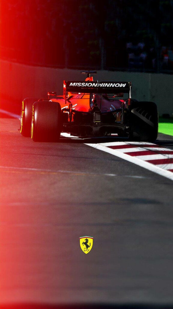 Scuderia Ferrari F1 car racing fast vibrant red paint iconic Ferrari logo wallpaper background