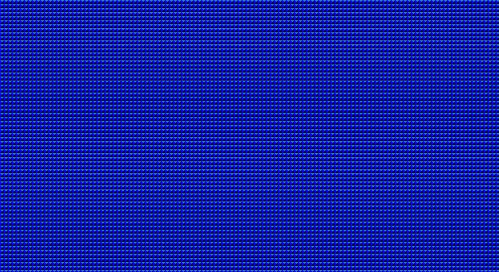 Seamless geometric wallpaper with repeating bright blue downward triangles on blue background