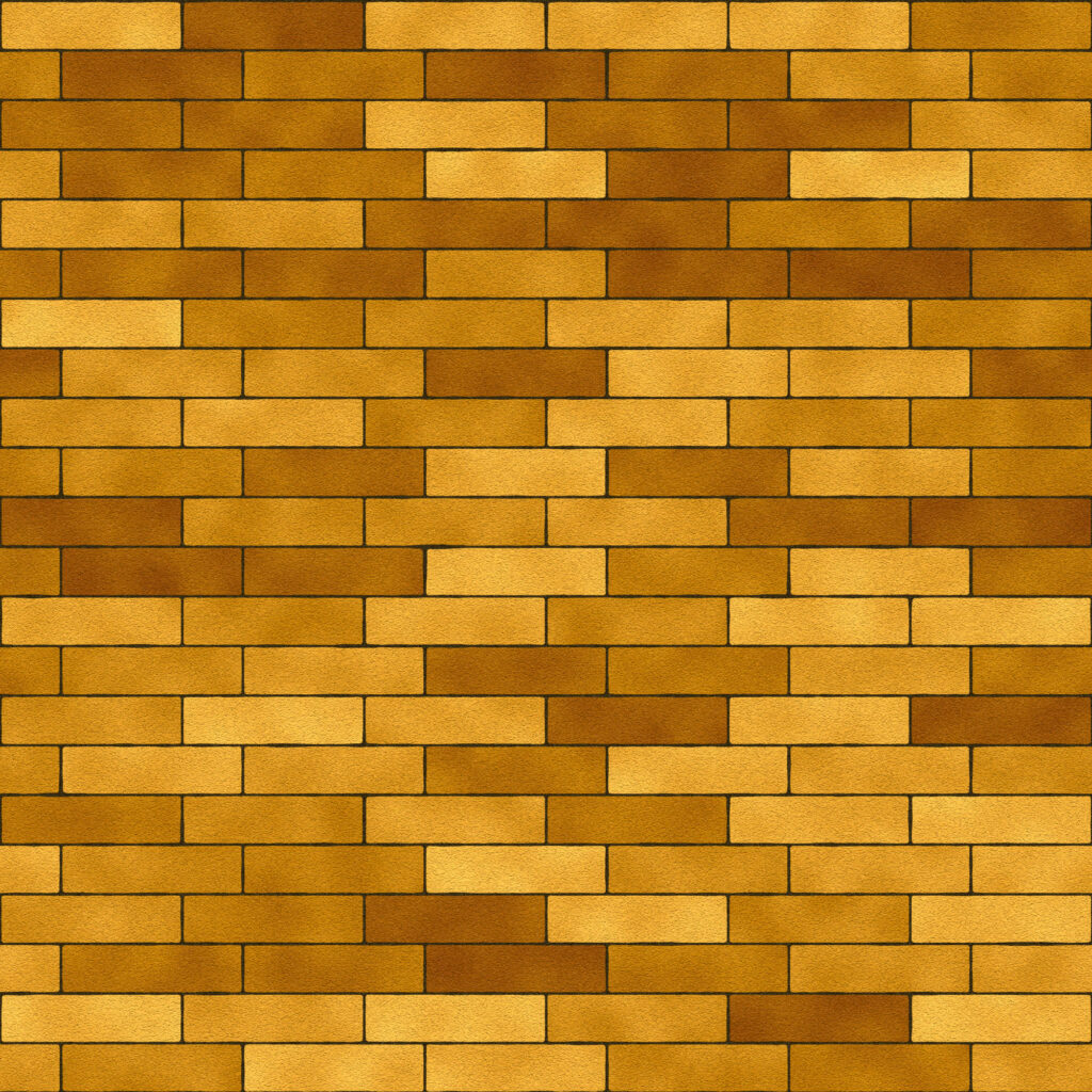 Rustic Yellow & Orange Brick Textures - Seamless Wallpaper Background