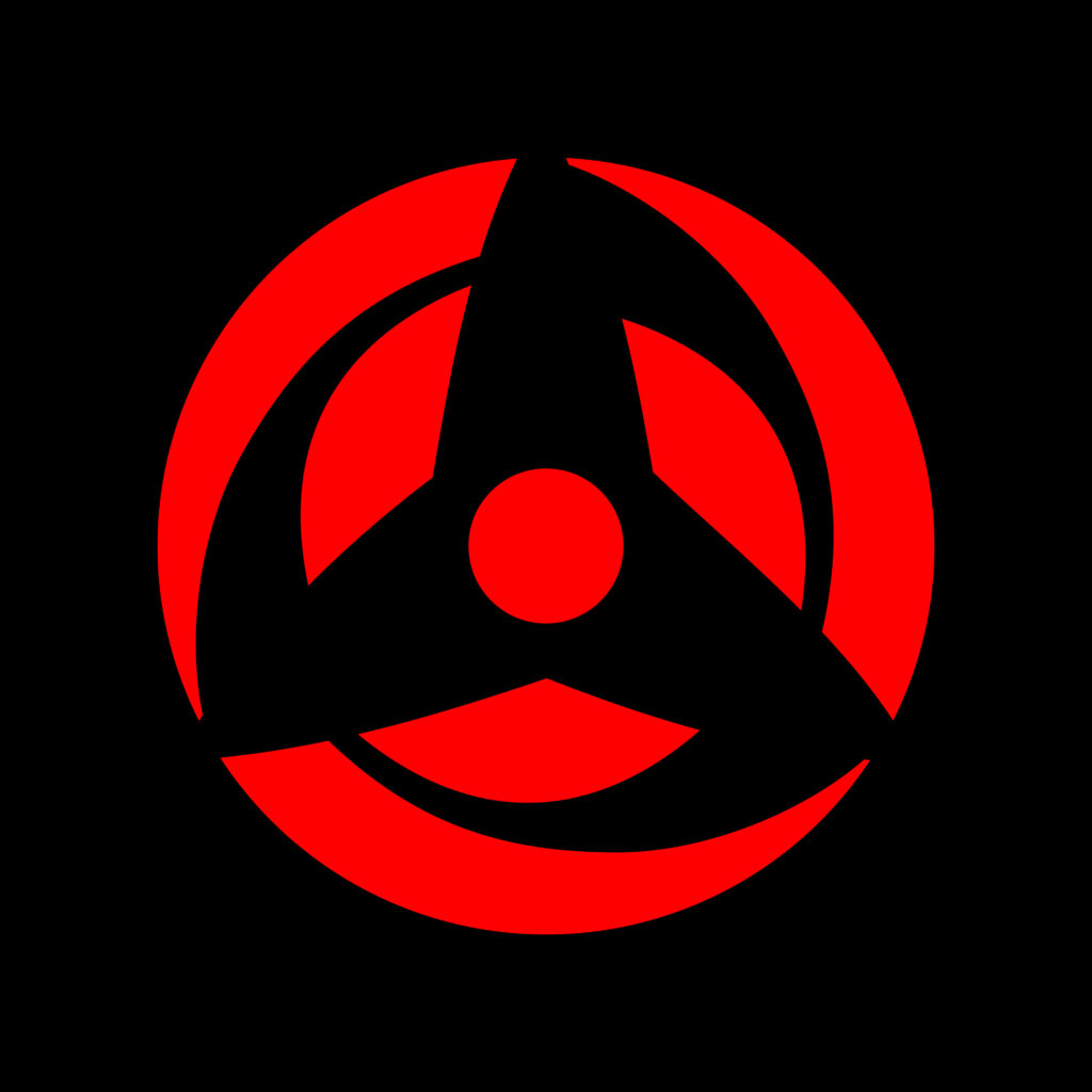 Obito's Crimson Mangekyo Sharingan Surges in Darkness Wallpaper
