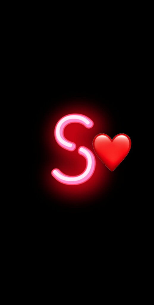 Sizzling Love: A Neon Symphony for Your HD Phone Wallpaper