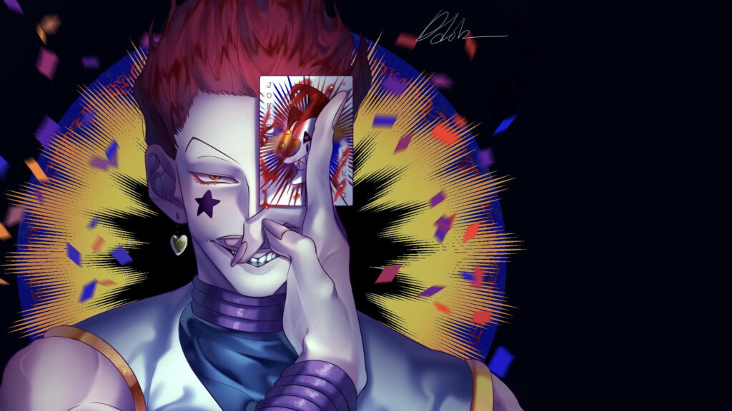 Hisoka in the Shadows: A Captivating HD Wallpaper for Anime Enthusiasts