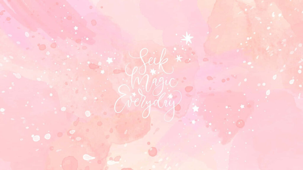 Enchanting Inspo: Embrace Everyday Magic with Stunning Pink Aesthetic Art on Desktop Background Wallpaper