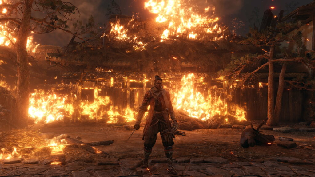 Warrior's Peril: Captivating Sekiro Shadows Die 4K Gameplay Image Wallpaper