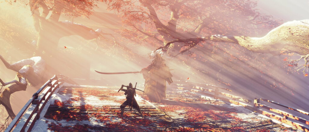 Unveiling the Mythical Warrior: A Striking Sekiro-Shadows-Die-Twice Game Wallpaper