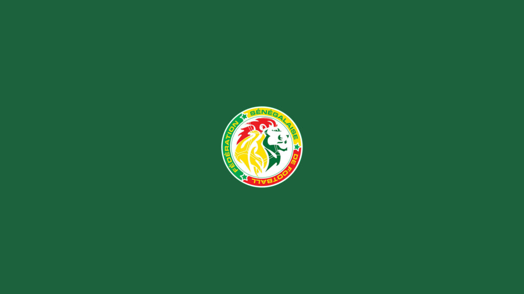 Senegal National Football Team Logo Wallpaper – Green Background