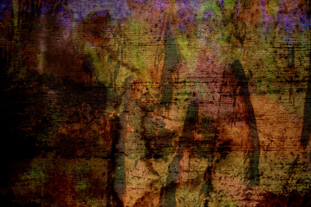 Vintage Sepia Grunge Wallpaper: Dark Marks & Artistic Texture