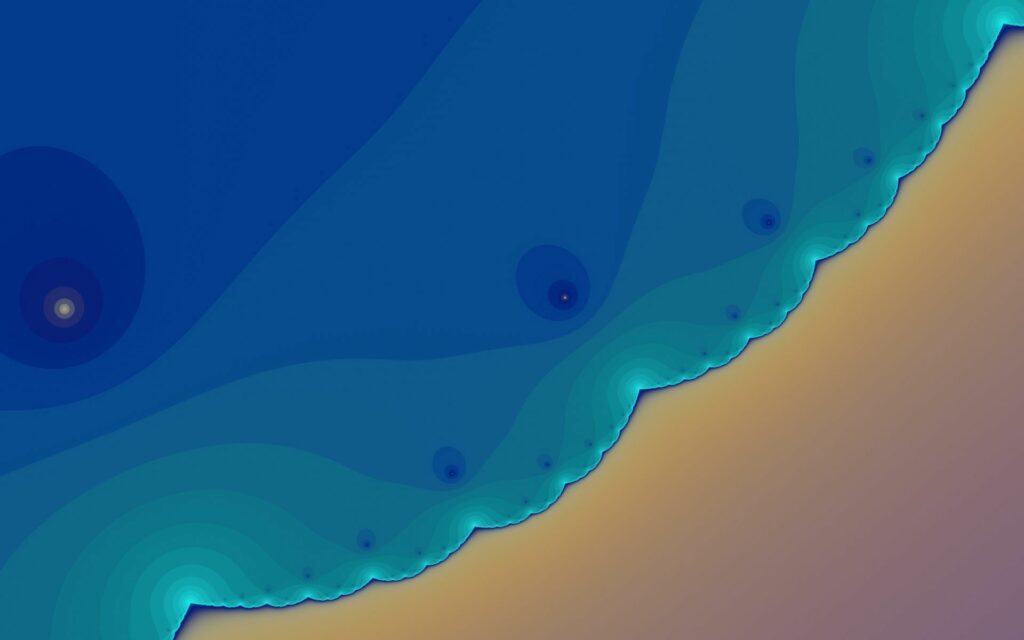 Serene Abstract Waves Wallpaper - Soothing Gradient Background 1920x1200