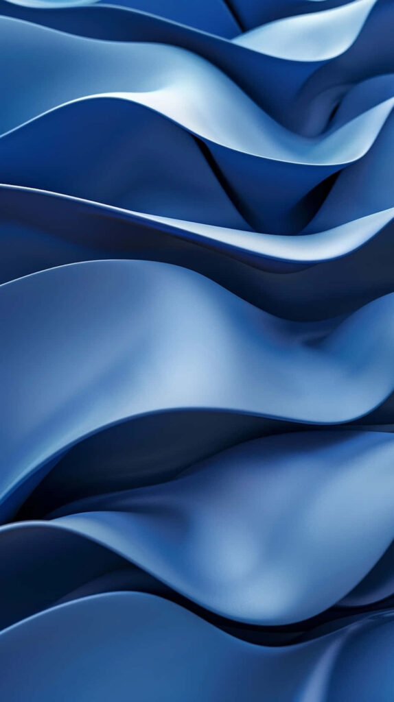 Abstract Blue Waves Wallpaper - Serene & Dynamic Background