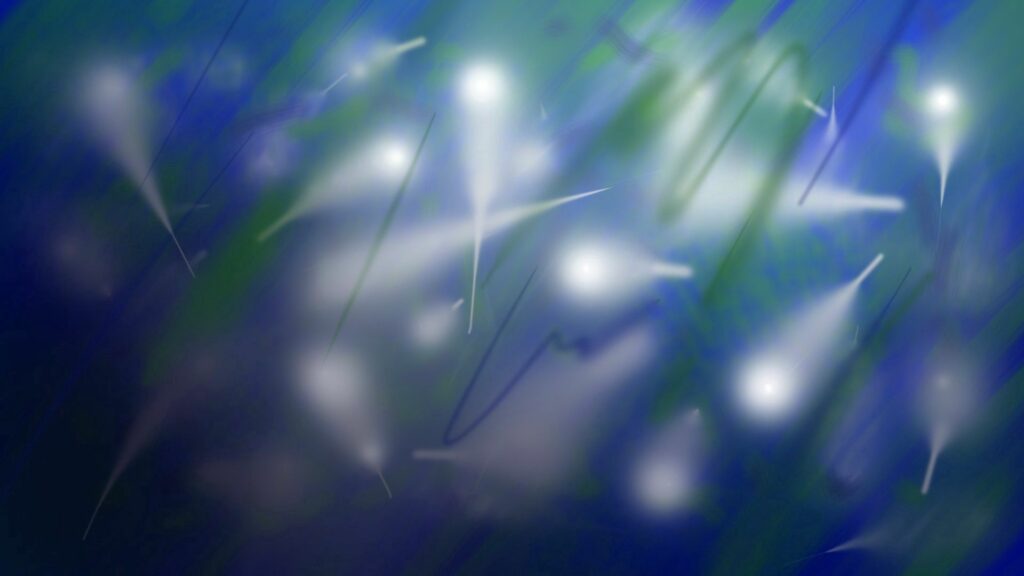 Serene Blue & White Abstract Wallpaper with Blur Effect Background