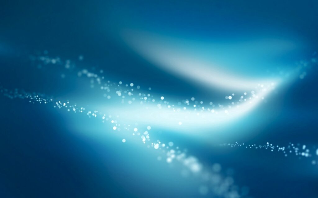 Serene Abstract Wallpaper: Elegant Blue Gradient with Glittering Dots