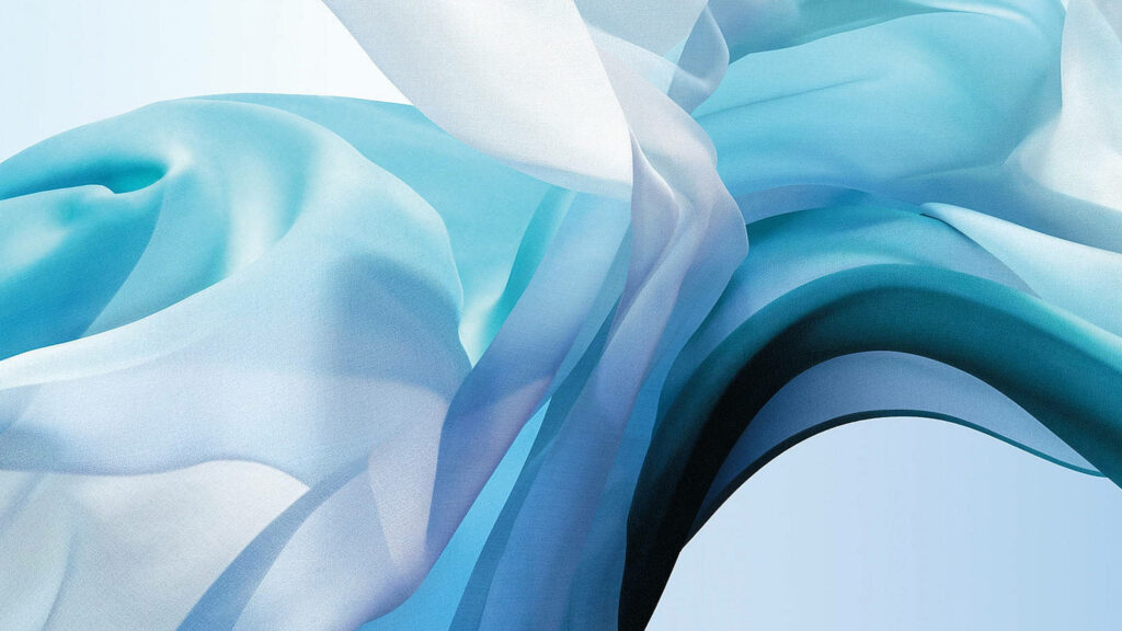Serene Light Blue Abstract Waves Wallpaper for MacBook Air Background