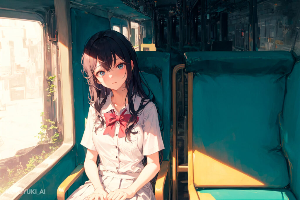 Serene Anime Wallpaper: Girl by Window in Warm Light