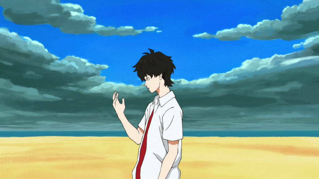 Serene Asakaze Wallpaper: Sandy Landscape & Dramatic Sky Background