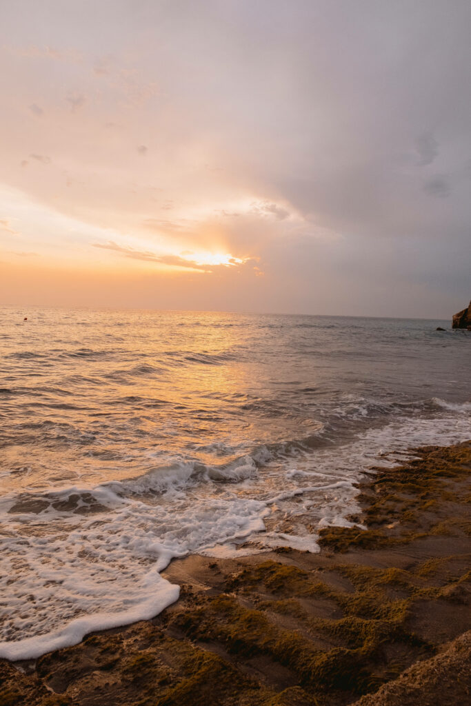 Serene Beach Sunset Wallpaper - Perfect Android Background