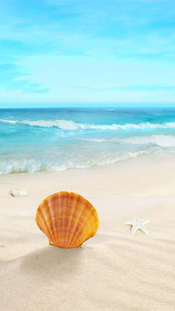 Stunning High-Resolution Beach Wallpaper: Sandy Shore Serenity