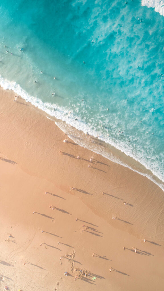 Turquoise Waves Beach Wallpaper for Android - Serene Summer Scene