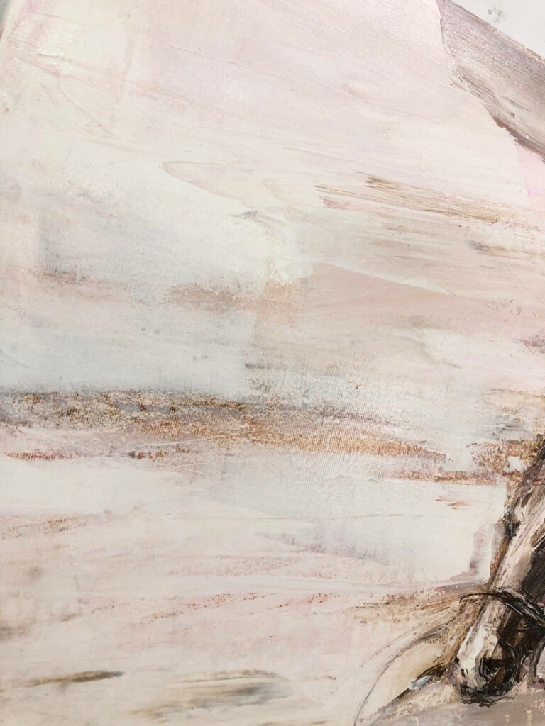 Serene Beige Abstract iPhone Wallpaper - Minimalist Texture Design