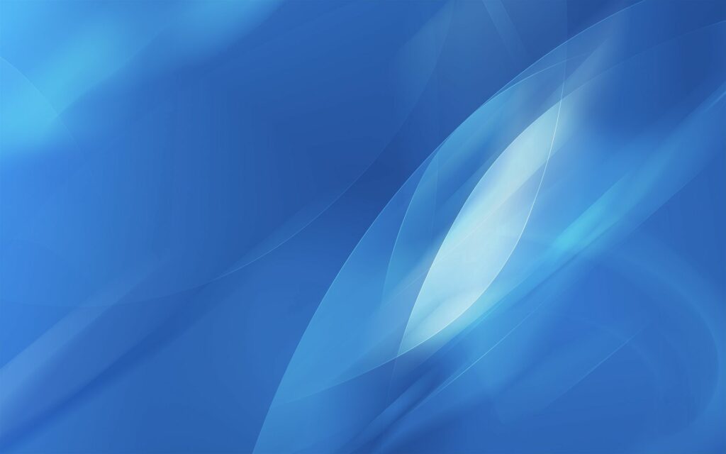 Serene Blue Abstract Wallpaper: Fluid Shapes & Light Accents