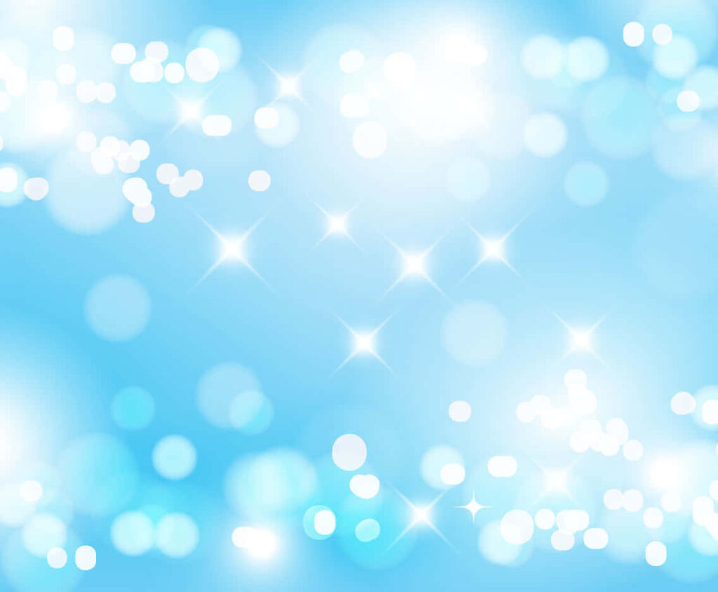 Serene Blue Abstract Wallpaper with Soft Bokeh and Sparkling Stars
