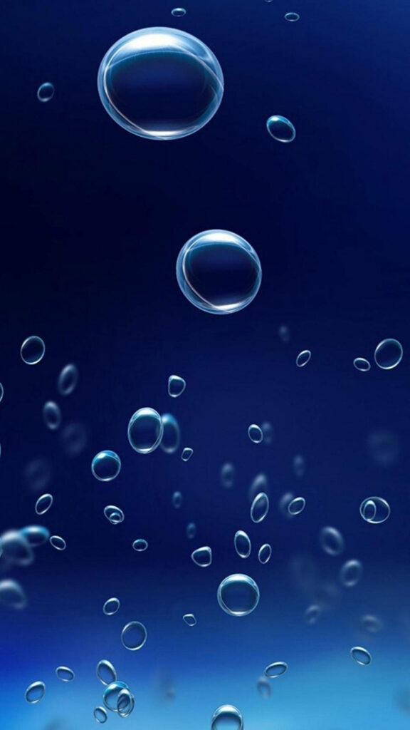 Serene Blue Bubble Wallpaper for Samsung Galaxy J7 - Calming Background