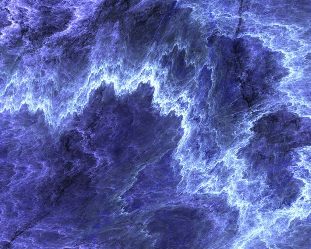 Serene Blue Marble Wallpaper: Dynamic Waves & Intricate Textures