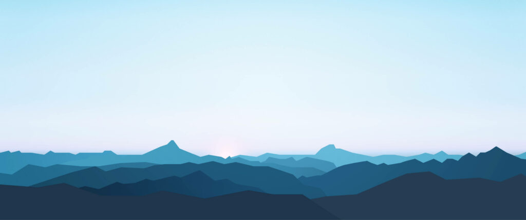 Serene Blue Mountain Wallpaper for 3440×1440 Wide Displays
