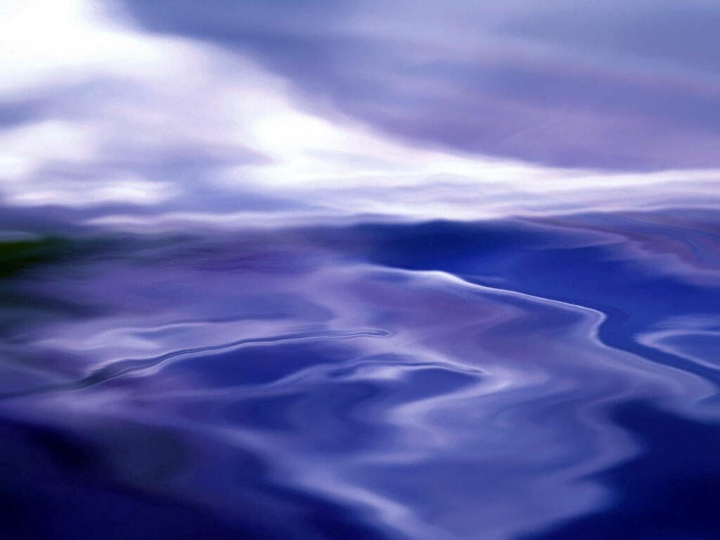 Serene Blue & Purple Ripple Wallpaper - Calming Abstract Background