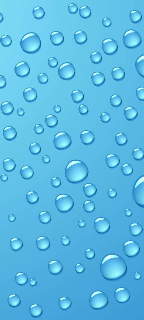 Calming Blue Water Droplet Wallpaper Background for Serene Spaces