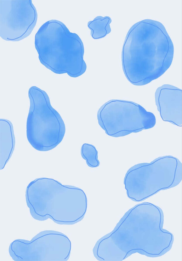 Blissful Watercolor Sky on iPad: Blue Background Capture Wallpaper