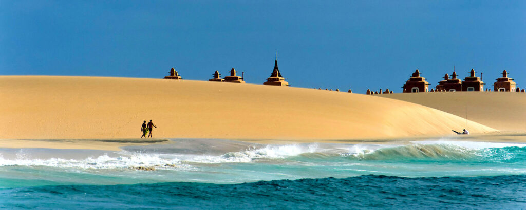 Serene Cape Verde Beach Wallpaper: Turquoise Waves & Exotic Views