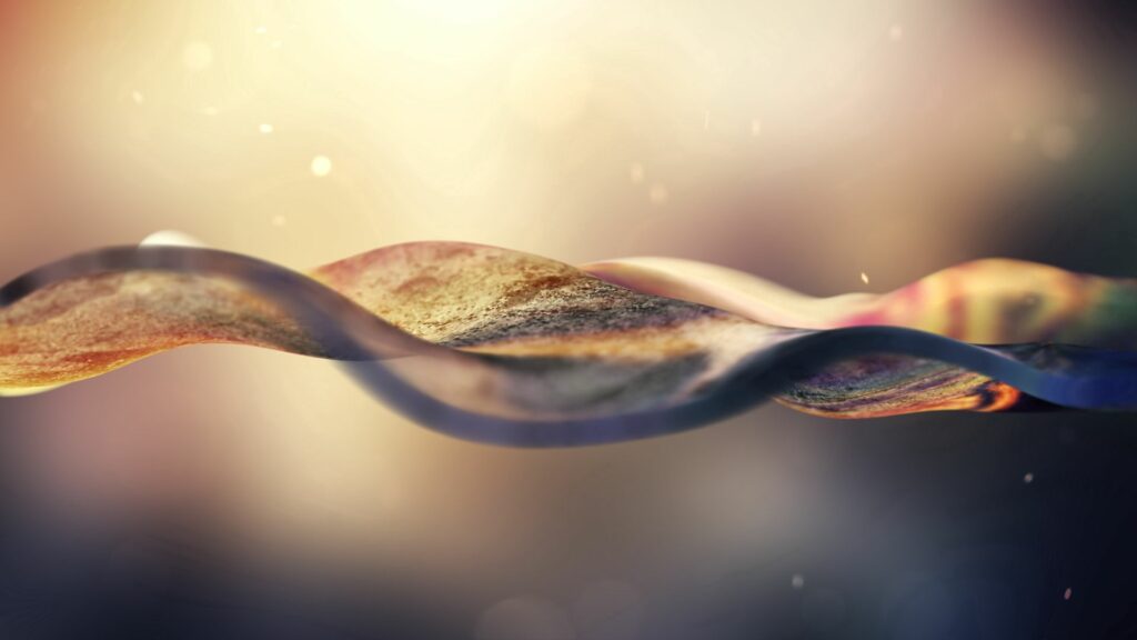 Colorful Abstract Ribbon Wallpaper - Serene Gradient Design