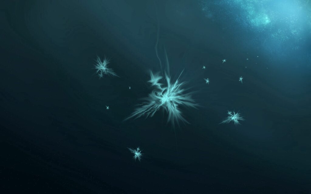 Serene Cosmic Scene Wallpaper: Shining Stars & Ethereal Ambiance